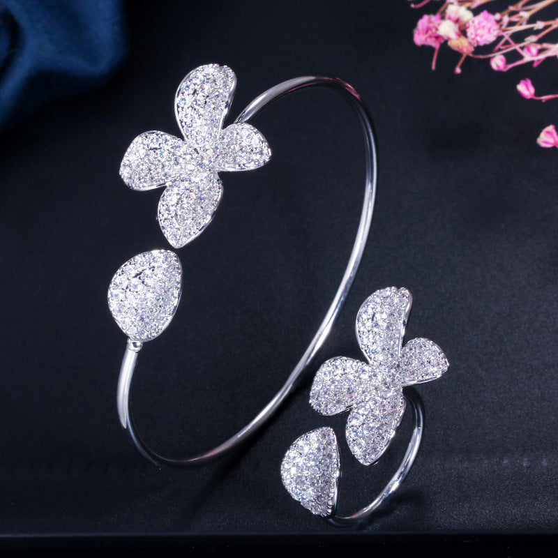 Adjustable Two-piece Bracelet And Ring