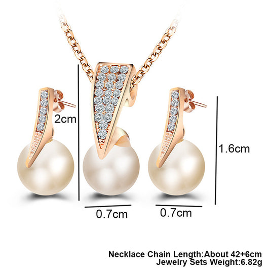 Pearl necklace set