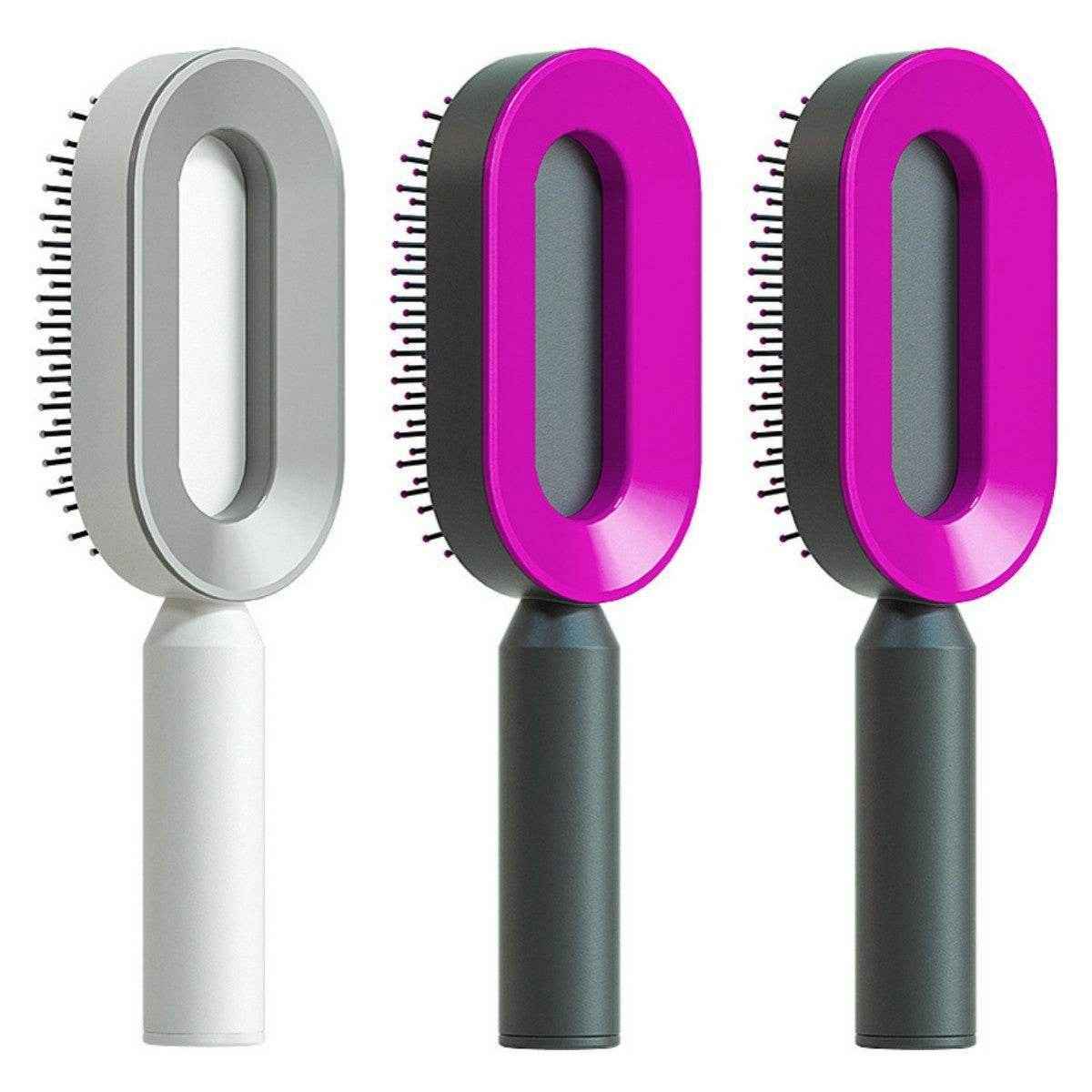 Self Cleaning Hair Brush - DEXTKART