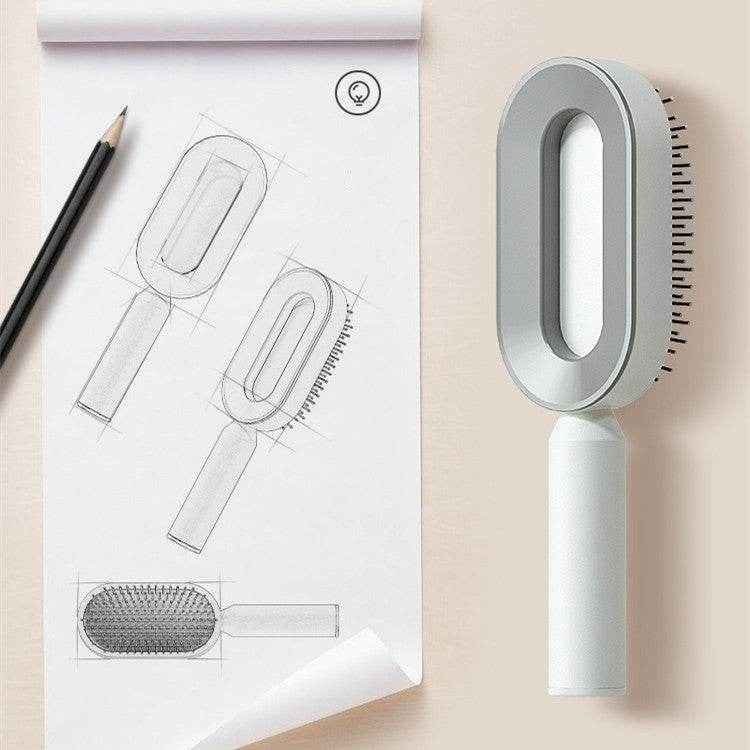 Self Cleaning Hair Brush - DEXTKART