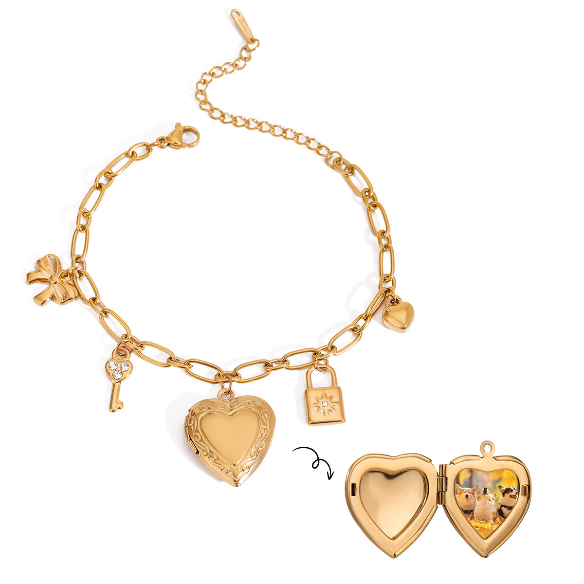 Love Pearl Bow Bracelet