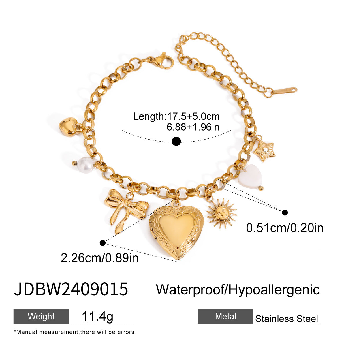 Love Pearl Bow Bracelet