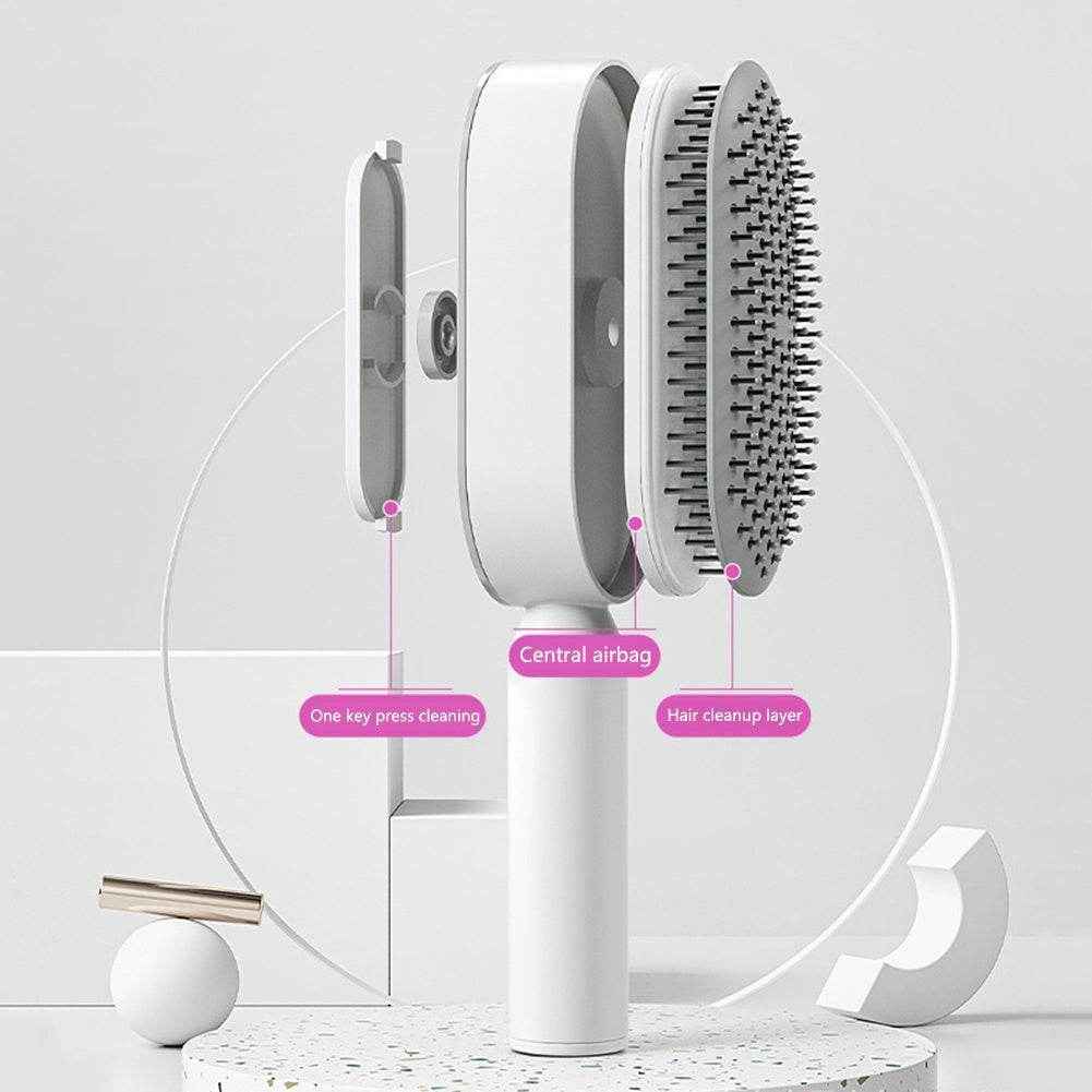 Self Cleaning Hair Brush - DEXTKART